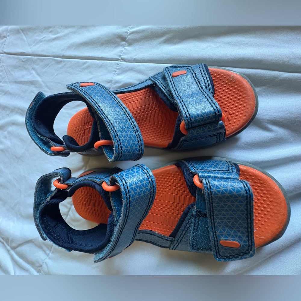 See Kai Run Blue and Orange Kids Sandals